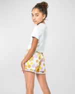 Image 2 of 4: Hannah Banana Girl's Graphic Love Crop Top, Size 7-14