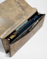 Image 5 of 6: Alexis Bittar Twisted Metallic Leather Clutch Bag