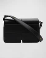 Image 4 of 5: Burberry Snip Flap Leather Shoulder Bag