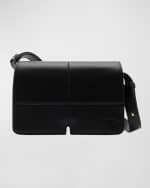 Image 1 of 5: Burberry Snip Flap Leather Shoulder Bag