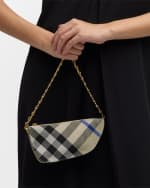 Image 3 of 6: Burberry Shield Micro Check Crossbody Bag