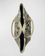 Image 5 of 5: Burberry Check Jacquard-Woven Tote Bag