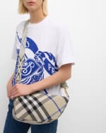 Image 2 of 5: Burberry Shield Check Crossbody Bag