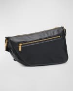 Image 4 of 6: Burberry Shield Zip Leather Messenger Bag