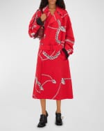 Image 2 of 4: Burberry Snip Geometric Leather Shoulder Bag