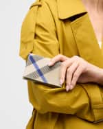 Image 2 of 5: Burberry Bifold Check Leather Card Case