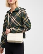 Image 3 of 6: Burberry Snip Flap Leather Shoulder Bag