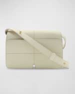 Image 4 of 6: Burberry Snip Flap Leather Shoulder Bag