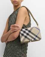 Image 2 of 6: Burberry Snip Check Jacquard Shoulder Bag