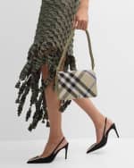 Image 3 of 6: Burberry Snip Check Jacquard Shoulder Bag