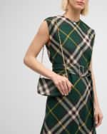 Image 2 of 6: Burberry Shield Micro Check Shoulder Bag