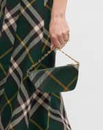 Image 3 of 6: Burberry Shield Micro Check Shoulder Bag