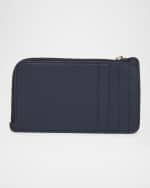 Image 4 of 4: Loewe Pebble Zip Leather Card Holder
