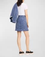 Image 2 of 4: kate spade new york gabrielle pearly-embellished tweed mini skirt