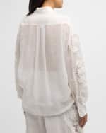 Image 5 of 6: Zimmermann Halliday Lace Flower Shirt