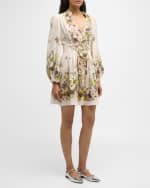 Image 2 of 6: Zimmermann Halliday Plunge Mini Dress
