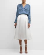 Image 5 of 6: Dea Kudibal Abey Pleated A-Line Midi Skirt