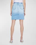 Image 3 of 5: L'Agence Tylee Denim Knee-Length Skirt