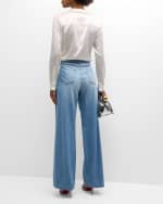 Image 3 of 6: L'Agence Alicent High-Rise Sneaker Wide-Leg Jeans