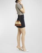 Image 2 of 6: Valentino Garavani VLOGO Signature Mini Crochet Bucket Bag