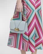 Image 3 of 6: Valentino Garavani O'clock VLOGO Small Leather Shoulder Bag