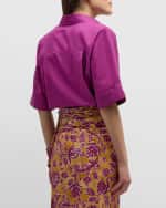 Image 5 of 6: Vanessa Bruno Bobby Boxy Button-Down Shirt