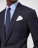 Image 4 of 6: Ralph Lauren Purple Label Men's Kent Hand-Tailored Nailhead Suit