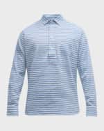 Image 1 of 6: Swims Men's Scario Stripe Polo Shirt