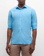 Image 2 of 6: Swims Men's Malfa Garment-Dyed Casual Button-Down Shirt