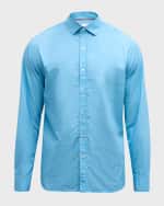 Image 1 of 6: Swims Men's Malfa Garment-Dyed Casual Button-Down Shirt