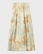 Image 1 of 6: A.L.C. Eve Pleated A-Line Skirt