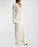 Image 5 of 5: A.L.C. Hunter Denim Maxi Skirt