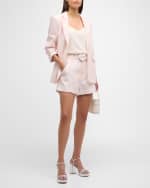 Image 5 of 6: Cinq a Sept Kylie 3/4-Sleeve Linen Cotton Blazer