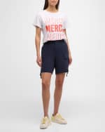 Image 5 of 6: Cinq a Sept Pop Up Merci Merci Merci Cotton T-Shirt
