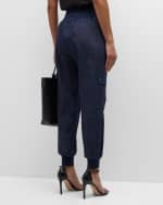 Image 5 of 6: Cinq a Sept Giles Denim Jogger Pants