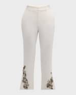 Image 1 of 6: Cinq a Sept Kerry Diamond Daisies Cropped Pants
