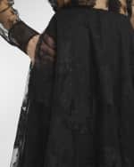 Image 6 of 6: Valentino Garavani Mossi Lace Midi Skirt