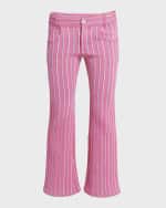 Image 2 of 6: Marni Low-Rise Striped Flare Trousers