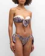 Image 5 of 5: Zimmermann Ottie Paisley Scarf Two-Piece Swimsuit