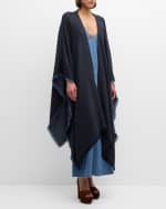 Image 4 of 4: Alonpi Fringed Cashmere & Silk Cape