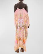 Image 3 of 5: Camilla Clever Clogs Crystal Shoestring Strap Kaftan