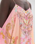 Image 5 of 5: Camilla Clever Clogs Crystal Shoestring Strap Kaftan