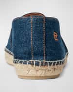Image 4 of 5: Ralph Lauren Purple Label Men's Bowsworth Denim Espadrilles