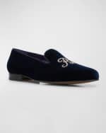 Image 4 of 5: Ralph Lauren Purple Label Men's Alonzo RL Velvet Loafers