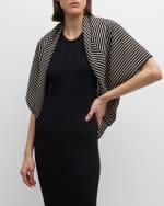 Image 2 of 3: Toteme Signature Monogram Cotton-Silk Blanket Scarf