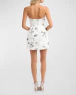 Image 2 of 4: HELSI Linda Strapless Floral Sequin A-Line Mini Dress