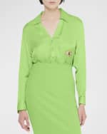 Image 2 of 6: AS by DF Evil Eye Satin Blouse