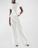 Image 2 of 5: AS by DF Alexandria Peplum Top