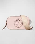 Image 1 of 5: Tory Burch Miller Mini Zip Leather Crossbody Bag