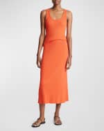 Image 4 of 4: Vince Ribbed Knit Midi Skirt